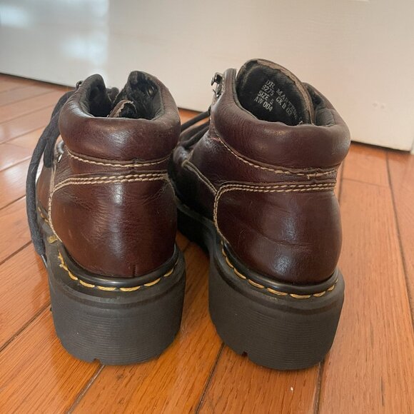 Dr. Martens Vintage Brown Leather Ankle Boots, size 5, Made in England - Picture 5 of 7